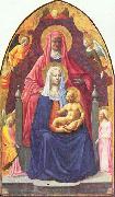 Madonna and Child, Saint Anne and the Angels, MASOLINO da Panicale